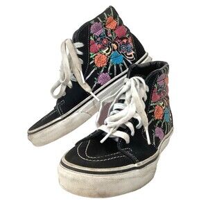 Vans Sk8-Hi Dia De Los Muertos Day of the Dead Men 4/Women 5.5 Glow in the Dark